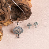 Tree of Life Stud Earrings in Silver