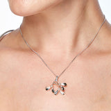 Merry Mistletoe Necklace in Silver
